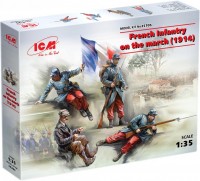 Photos - Model Building Kit ICM French Infantry on the March (1914) (1:35) 