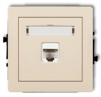 Photos - Socket Karlik Deco 1DGK-3 beige