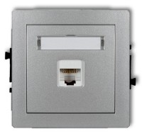 Photos - Socket Karlik Deco 27DGK-3 gray