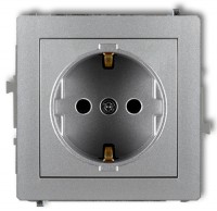 Photos - Socket Karlik Deco 7DGP-1sp silver