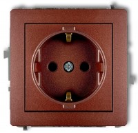 Photos - Socket Karlik Deco 9DGP-1sp brown