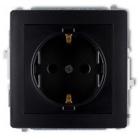 Photos - Socket Karlik Deco 12DGP-1sp black