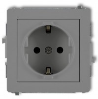 Photos - Socket Karlik Deco 27DGP-1sp gray