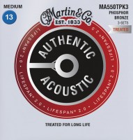 Photos - Strings Martin Authentic Acoustic Lifespan 2.0 Phosphor Bronze 13-56 (3-Pack) 