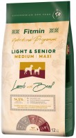 Photos - Dog Food Fitmin Nutritional Programme Light/Senior Medium/Maxi Lamb/Beef 12 kg 