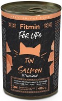 Photos - Cat Food Fitmin For Life Adult Sterilized Salmon 400 g 