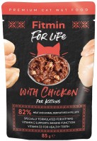 Photos - Cat Food Fitmin For Life Kitten Chicken in Sauce 85 g 