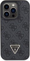 Photos - Case GUESS Leather Diamond Triangle for iPhone 15 Pro 