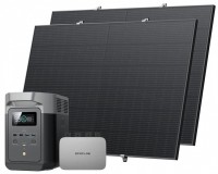 Photos - Portable Power Station EcoFlow DELTA 2 + Microinverter 800W + 2RIGIDSP400W + Hook Kit 