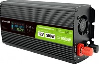 Photos - Car Inverter Green Cell Power Inverter LCD 12V to 500W/1000W Pure Sine 