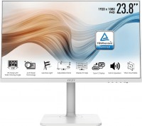 Photos - Monitor MSI Modern MD241PW 23.8 "  white