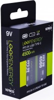 Photos - Battery Verico Loop Energy 2xKrona 500 mAh USB Type-C 