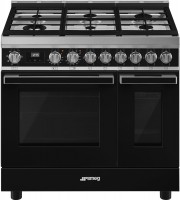 Photos - Cooker Smeg Portofino CPF92GMBL black