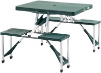 Photos - Outdoor Furniture Outsunny Folding Camping Table with Stools Set 