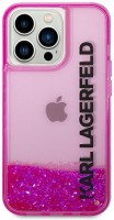 Photos - Case Karl Lagerfeld Liquid Glitter Elong for iPhone 14 Pro 