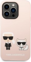 Photos - Case Karl Lagerfeld Slilicone Karl & Choupette Magsafe for iPhone 14 