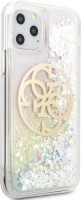 Photos - Case GUESS Gradient Liquid Glitter Circle Logo for iPhone 11 Pro Max 