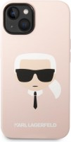 Photos - Case Karl Lagerfeld Slilicone Karl's Head Magsafe for iPhone 14 Plus 