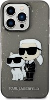 Photos - Case Karl Lagerfeld Glitter Karl's and Choupette for iPhone 14 Pro 