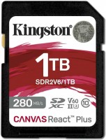 Photos - Memory Card Kingston Canvas React Plus V60 SD 1 TB