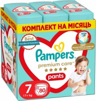 Photos - Nappies Pampers Premium Care Pants 7 / 80 pcs 