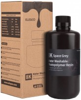 Photos - 3D Printing Material Elegoo Water Washable Resin 8K Space Grey 1kg 1 kg  gray