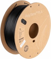 Photos - 3D Printing Material Polymaker PolyTerra PLA Charcoal Black 1kg 1 kg  black