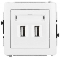 Photos - Socket Karlik Deco DGUSB-2 white