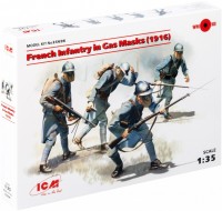 Photos - Model Building Kit ICM French Infantry in Gas Masks (1916) (1:35) 