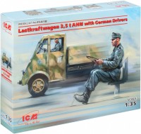 Photos - Model Building Kit ICM Lastkraftwagen 3.5 t AHN with German Drivers (1:35) 