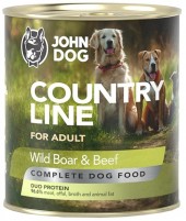 Photos - Dog Food John Dog Canned Adult Wild Boar/Beef 