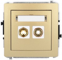 Photos - Socket Karlik Deco 29DGG-4 golden