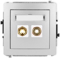 Photos - Socket Karlik Deco 7DGG-4 silver