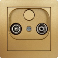 Photos - Socket Karlik Deco 29DG2K golden