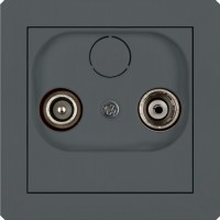 Photos - Socket Karlik Deco 28DG2K graphite