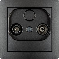 Photos - Socket Karlik Deco 11DG2K graphite