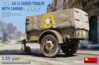 Photos - Model Building Kit MiniArt G-518 US 1T Cargo Trailer with Canvas Ben-Hur (1:35) 