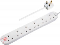 Photos - Surge Protector / Extension Lead Masterplug 6 Socket Surge Extension Lead SRG6210N 