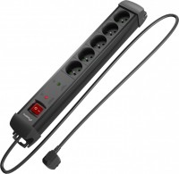 Photos - Surge Protector / Extension Lead Lanberg SP1-05E-0150-BK 