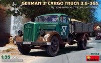 Photos - Model Building Kit MiniArt German 3T Cargo Truck 3.6-36S Pritsche Normal Type Military Service (1:35) 