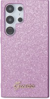 Photos - Case GUESS Glitter Script for Galaxy S24 Ultra 