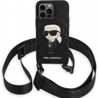 Photos - Case Karl Lagerfeld Monogram Ikonik Patch for iPhone 14 Pro 
