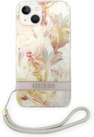 Photos - Case GUESS Flower Strap for iPhone 14 Plus 