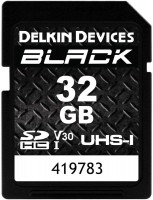Photos - Memory Card Delkin Devices BLACK SD UHS-I V30 32 GB