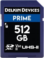Photos - Memory Card Delkin Devices PRIME UHS-II V60 SDXC 512 GB