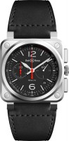 Photos - Wrist Watch Bell & Ross BR0394-BLC-ST/SCA 