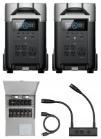Portable Power Station EcoFlow 2DELTA Pro + Double Voltage Hub + Transfer Switch 
