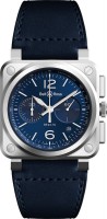 Photos - Wrist Watch Bell & Ross BR0394-BLU-ST/SCA 