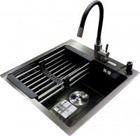 Photos - Kitchen Sink Romzha Arta U-450S BL C RO41555 500х500