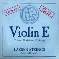 Photos - Strings Larsen Violin E String Gold Plated Loop End Medium 